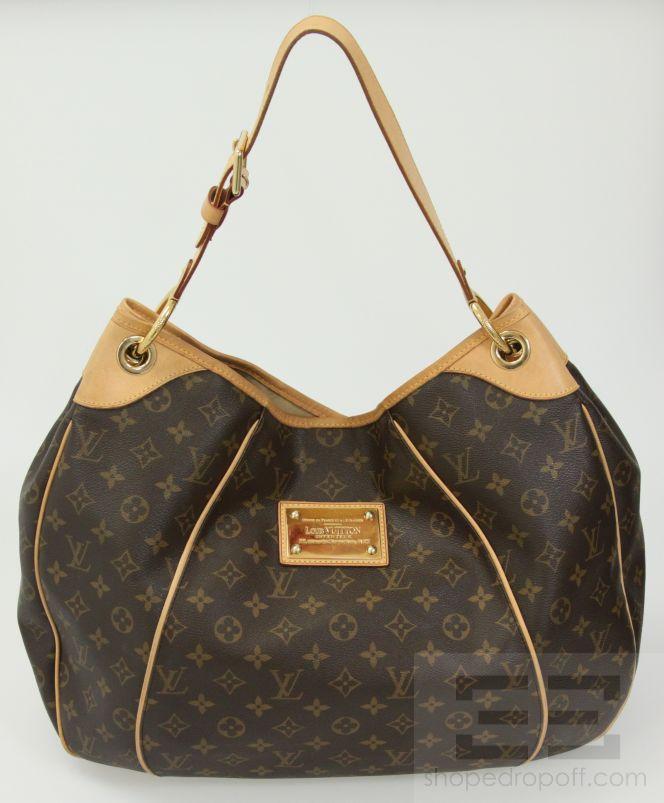 Louis Vuitton Brown Monogram Canvas Galleria GM Tote Shoulder Bag | eBay