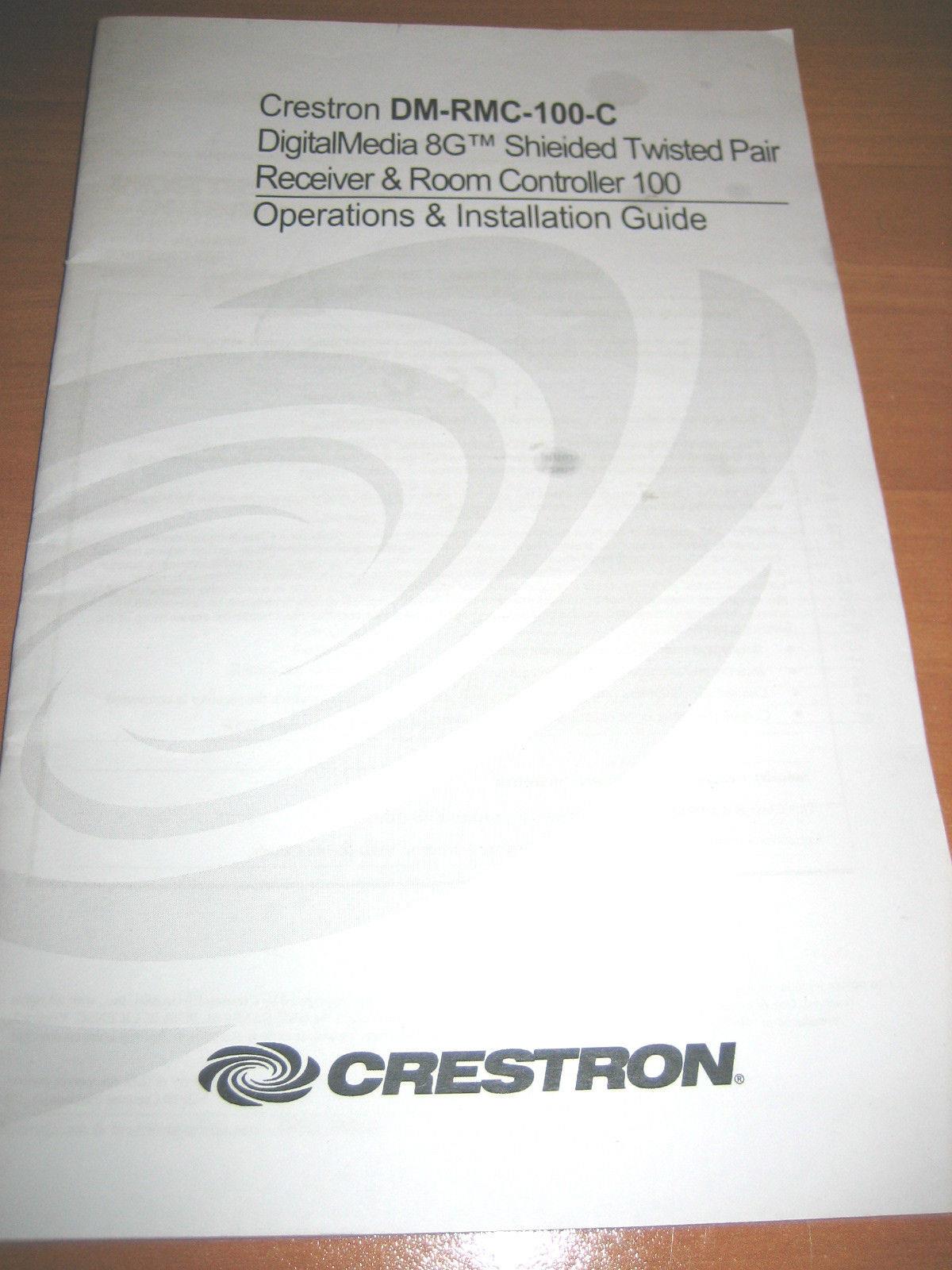 Crestron Dm-Rmc-100 Manual