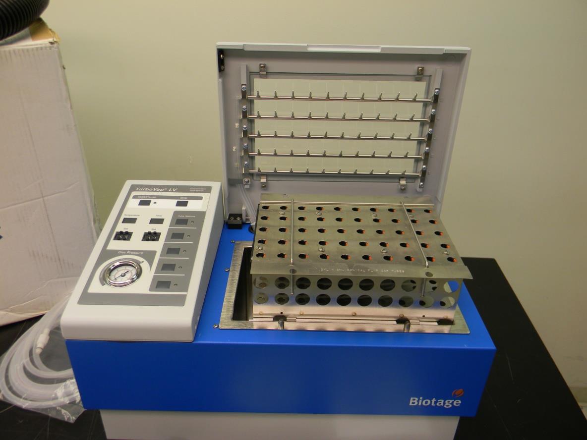 Biotage TurboVap LV Concentration Evaporator Solvant Cycloporine Extraction