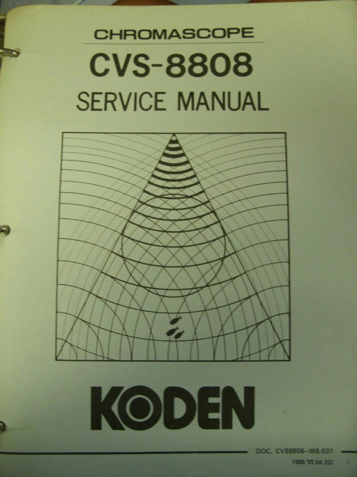 koden service manual hard cover cvs