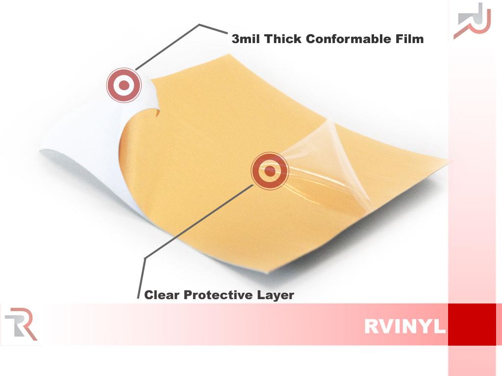 Rwraps Chrome Mirror Vinyl Wrap Sheet Film Roll for Dash Kit Decals /& More