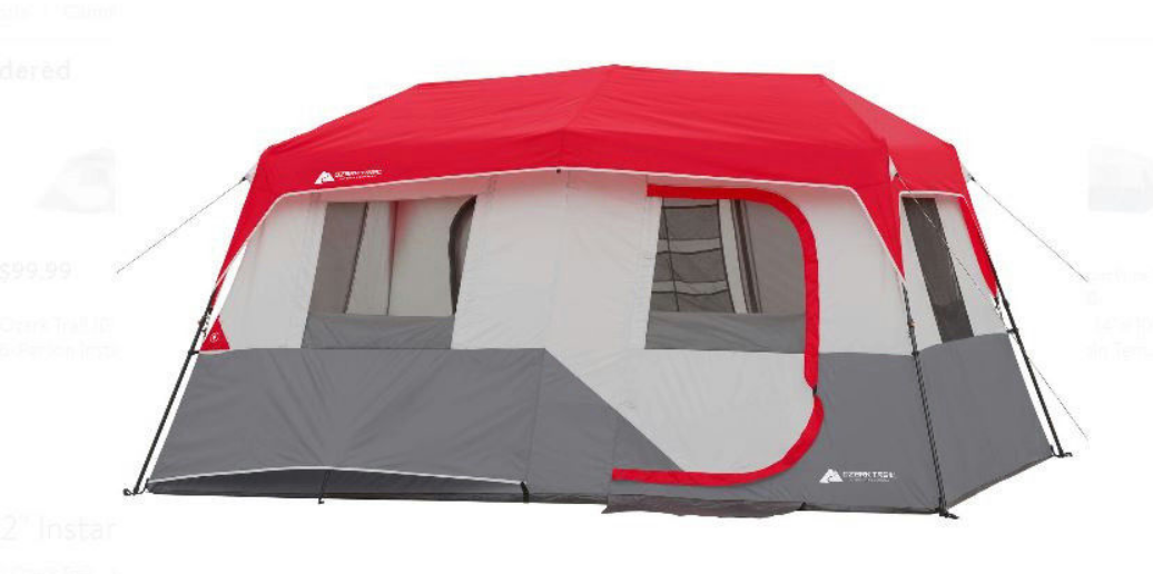 Big Ozark Trail 13'x9'x72" Instant Cabin Tent That Sleeps 8 People WMT-130972B