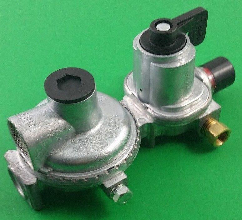 MEC RV LP Propane Dual Tank Changeover Regulator 2 Stage Automatic MEGR Rv Propane Double Stage Auto Changeover Regulator