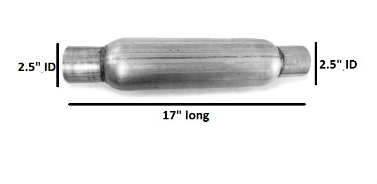 2.5" straight Universal Glass Pack Muffler Resonator Jones Exhaust | eBay