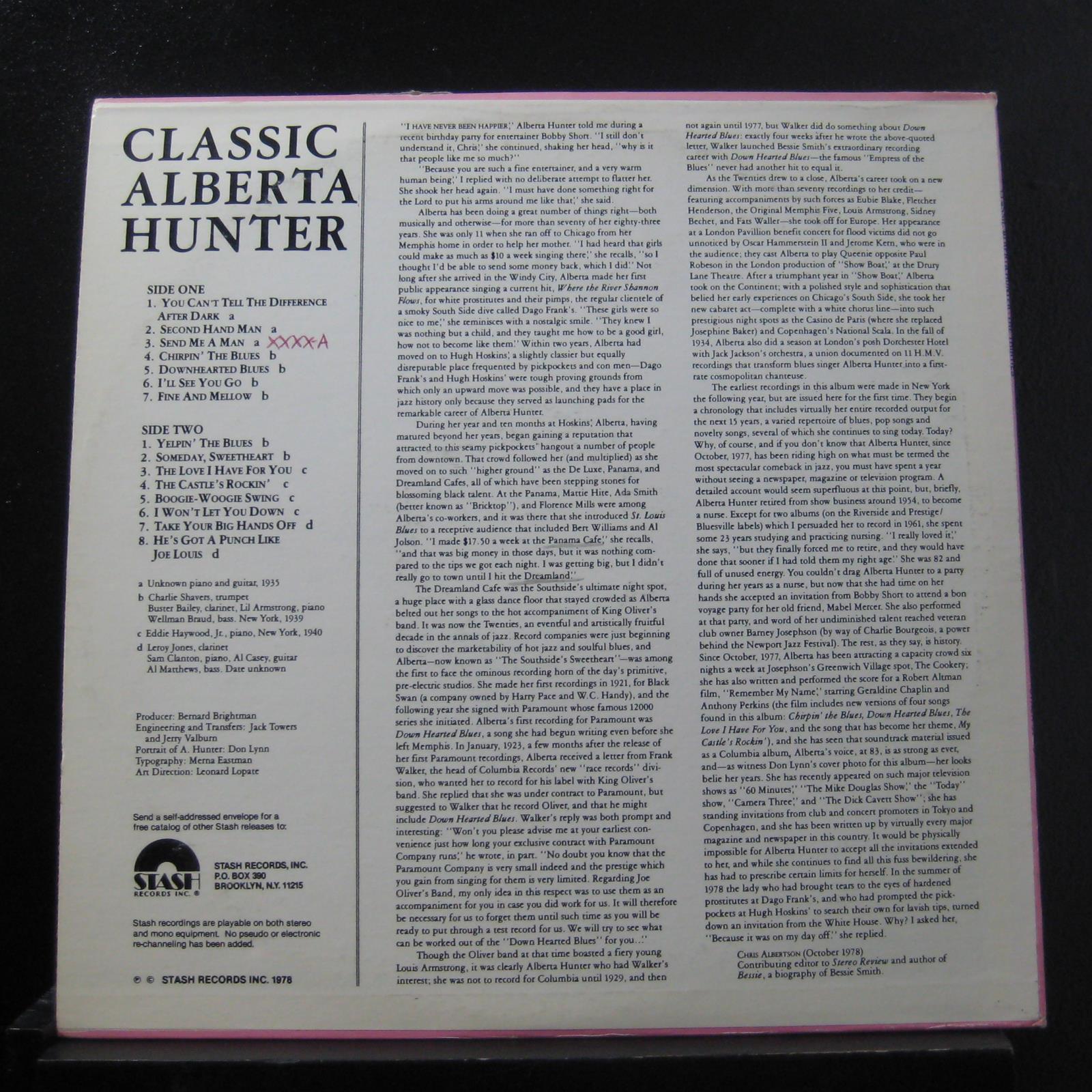 Alberta hunter you can t tell the difference after dark Alberta Hunter Classic Alberta Hunter The Thirties Lp Mint St 115 Record Ebay