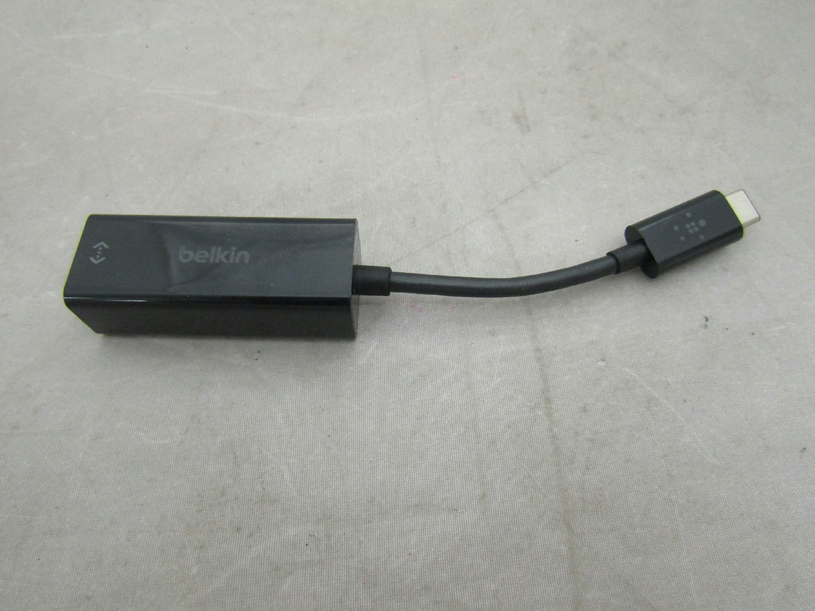Belkin USB-C To Gigabit Ethernet Adapter F2CU040 Black 1 Port