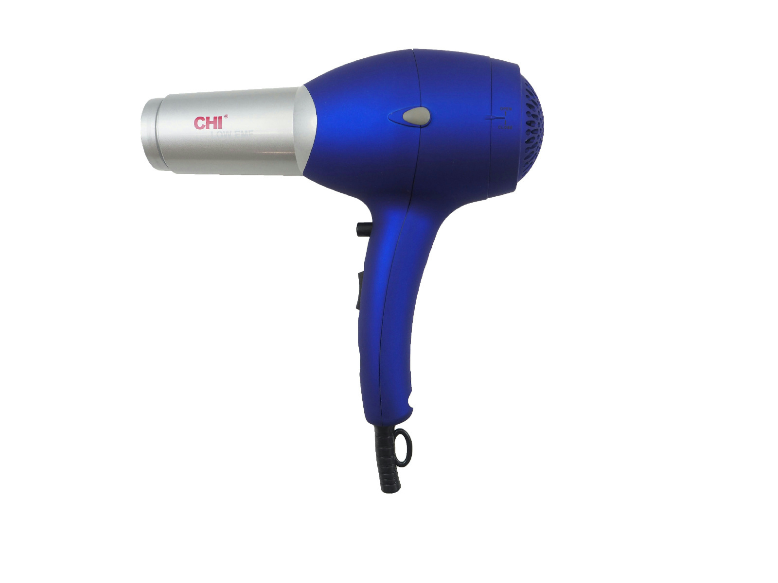 Chi Pro Low EMF Radiant Indigo Rubberized Metallic Hair Dryer With