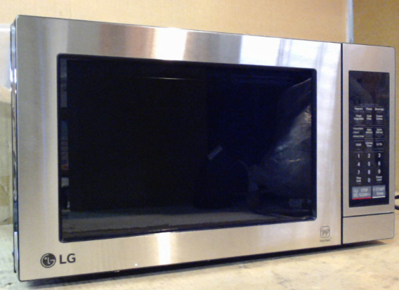 NEW OPEN BOX LG LCS0712ST 0.7CuFt Compact Microwave Stainless Steel