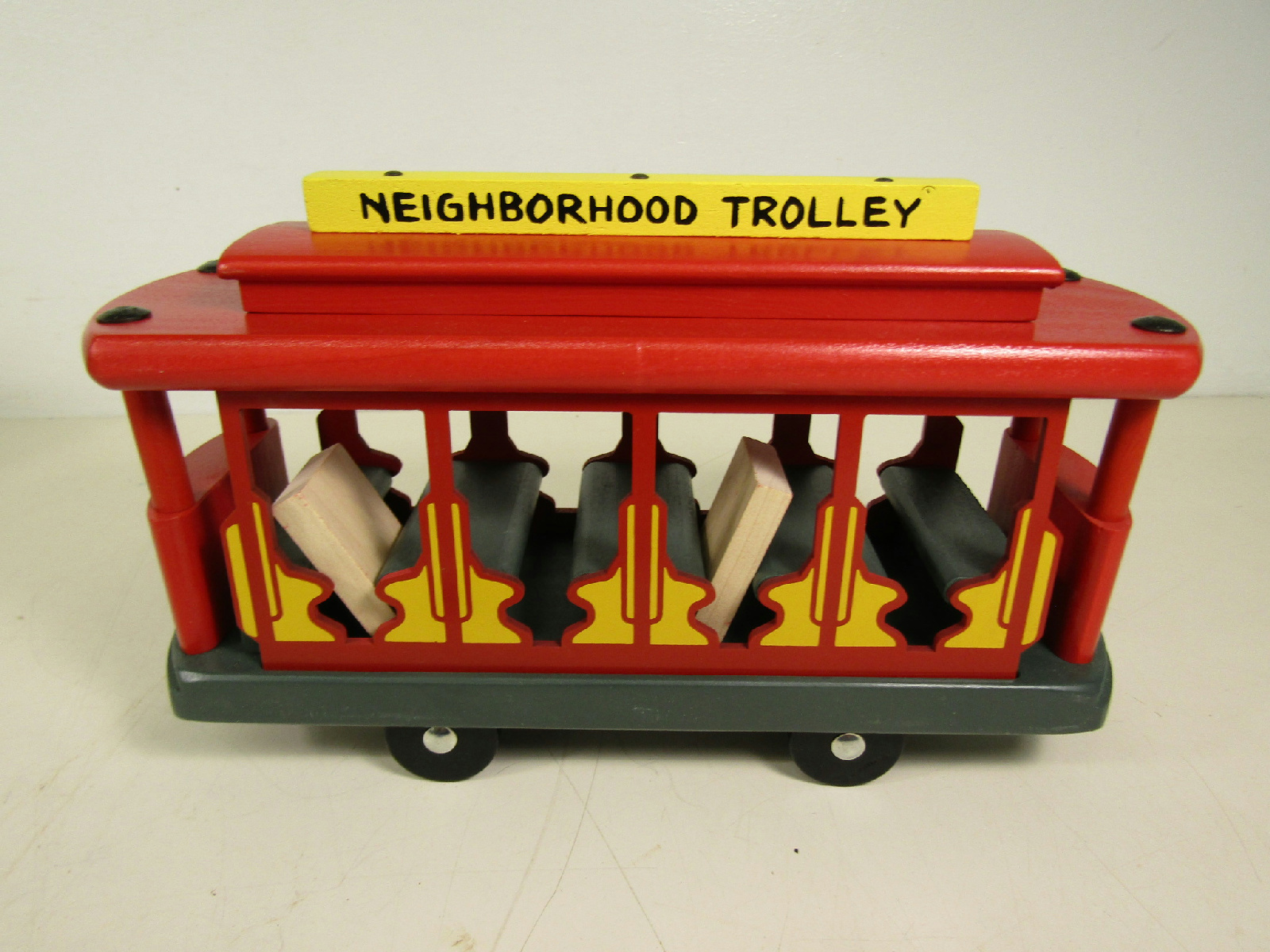 Vintage Holgate Toy Co. Mister Rogers' Neighborhood Trolley Wooden ...